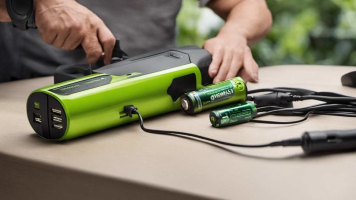 quelle est la methode pour recharger une batterie greenworks
